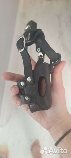 Кожаный намордник для собак средних пород