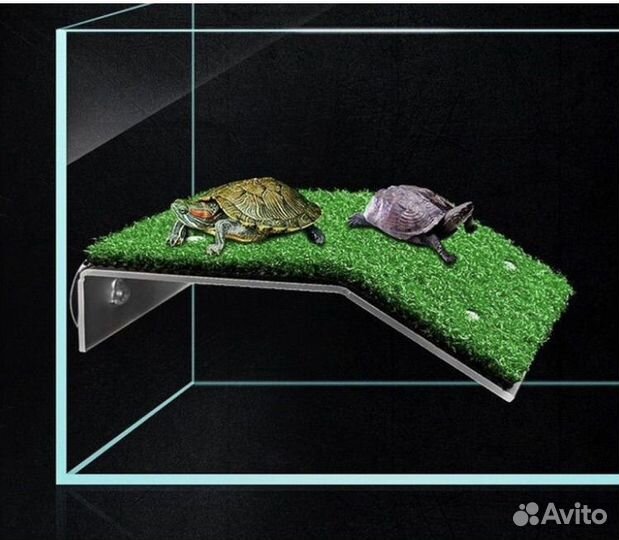 Аквариум для черепахи 10л с наполнением