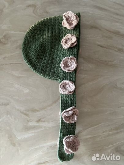 Шапка женская вязаная ручная работа