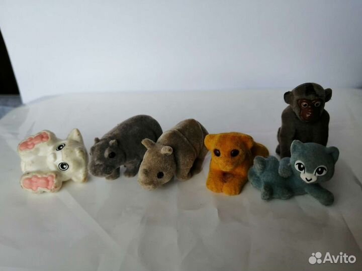 Киндеры - Сюрпризы животные с мягким покрытием