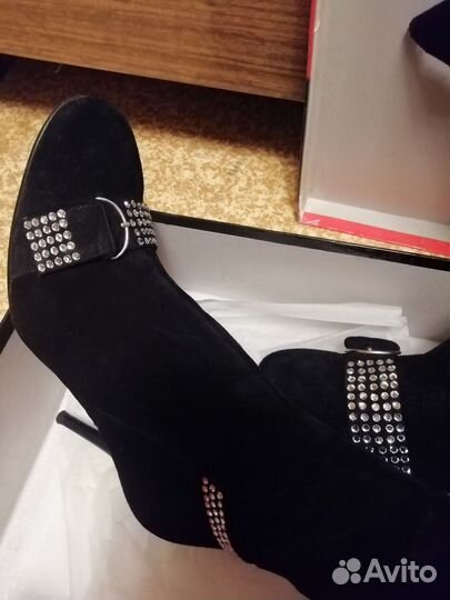 Сапоги из натуральной замши, р. 40