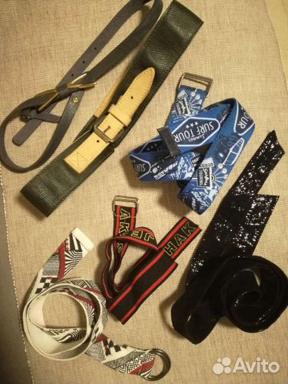 Ремень YSL Diesel Ferre много кожа текстиль винтаж