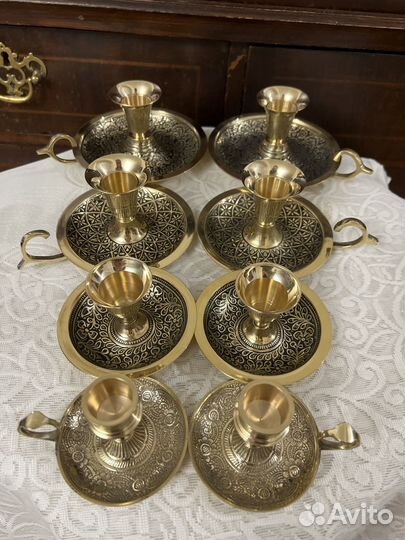 Подсвечник латунь