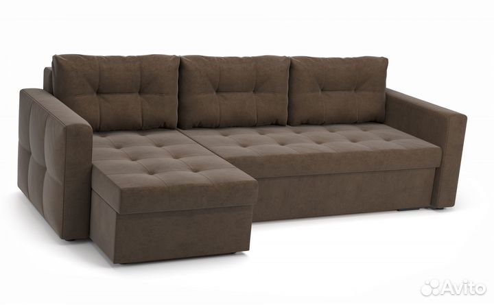 Угловой Диван-Еврокнижка с механизмом Тик-Так