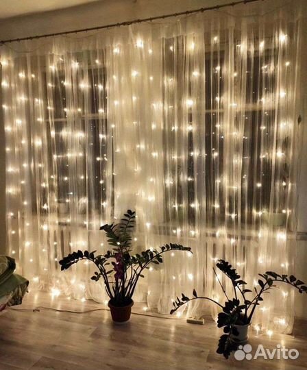 Гирлянды - шторы, занавес