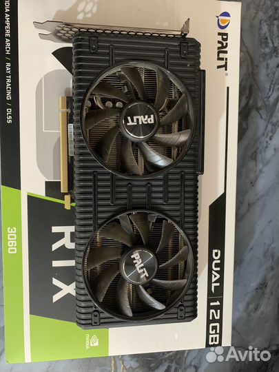 Видеокарта Palit GeForce RTX 3060 Dual OC 12гб
