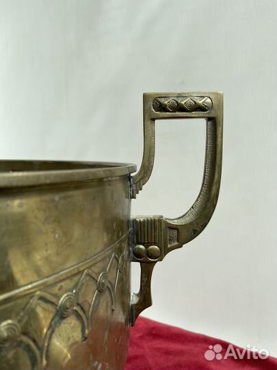 Кашпо для цветов бронза (латунь) антиквариат