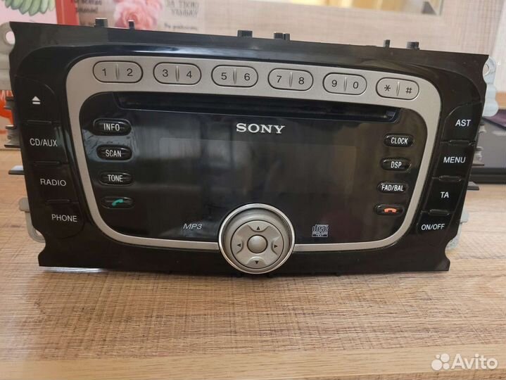 Штатная магнитола ford focus 2 sony CD307 KW2000