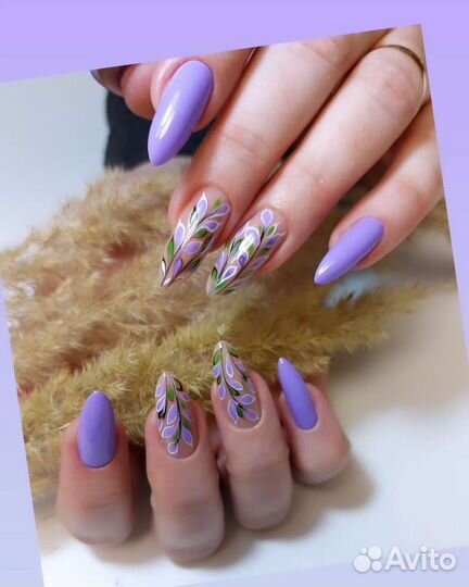 Маникюр с покрытием лаком