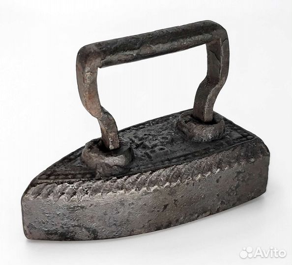 Утюг старинный чугунный манжетный Бр.Т №2