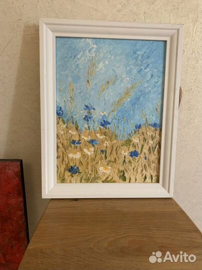 Картина маслом поле