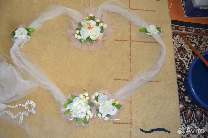 Прокат и продажа свадебные украшения на машину