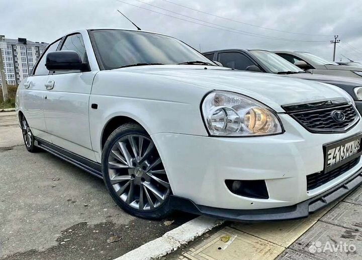 Губа на бампер priora