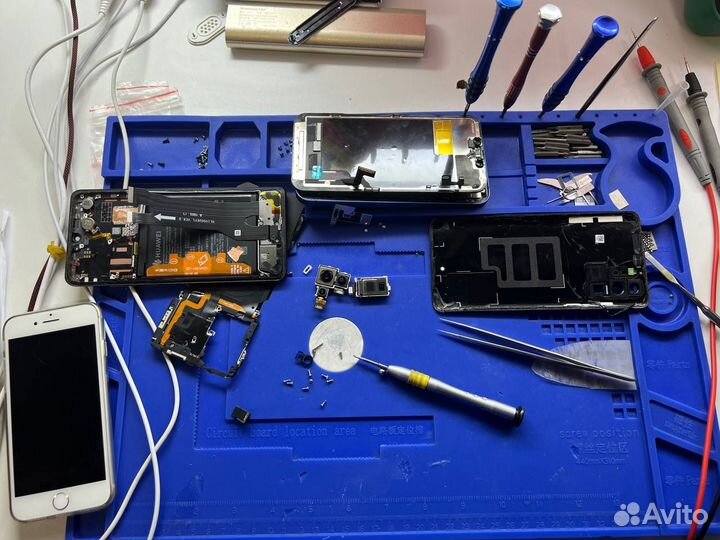 Ремонт телефонов iPhone; Xiaomi; Huawei; Samsung