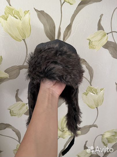 Шапка-ушанка зимняя для мальчика, разм. 54 - 56