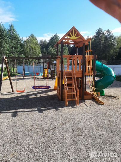 Игровые деревянные площадки для детей
