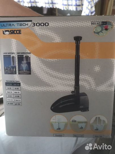 Фонтанный насос ultra tech 3000