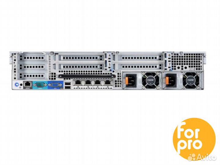 Сервер dell R720 8SFF 2xE5-2620v2 160GB, H710
