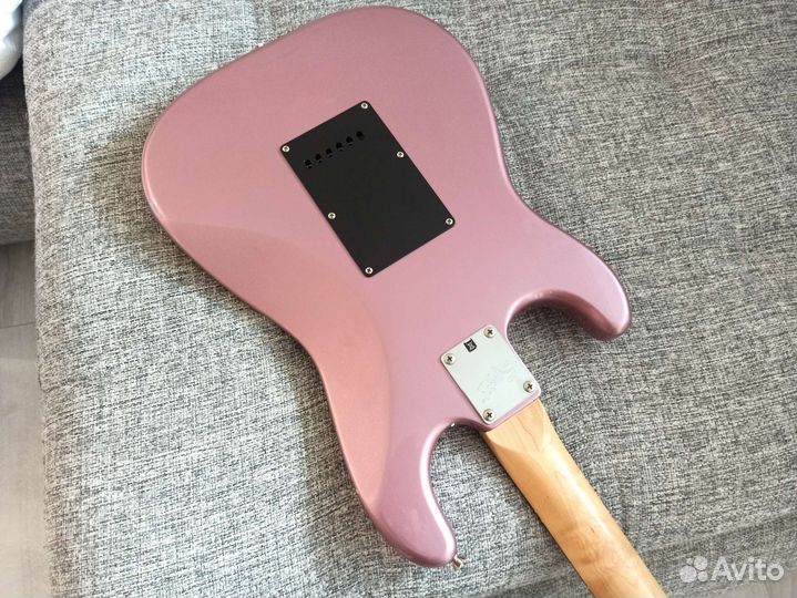 Fender Squier Affinity Burqundy Mist+Bridge Tesla