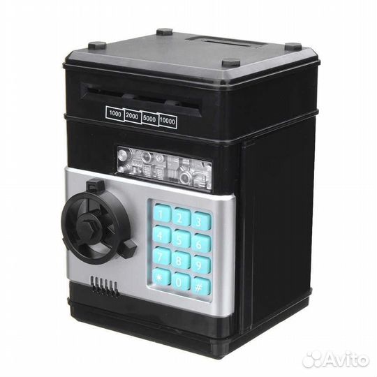 Копилка сейф черный