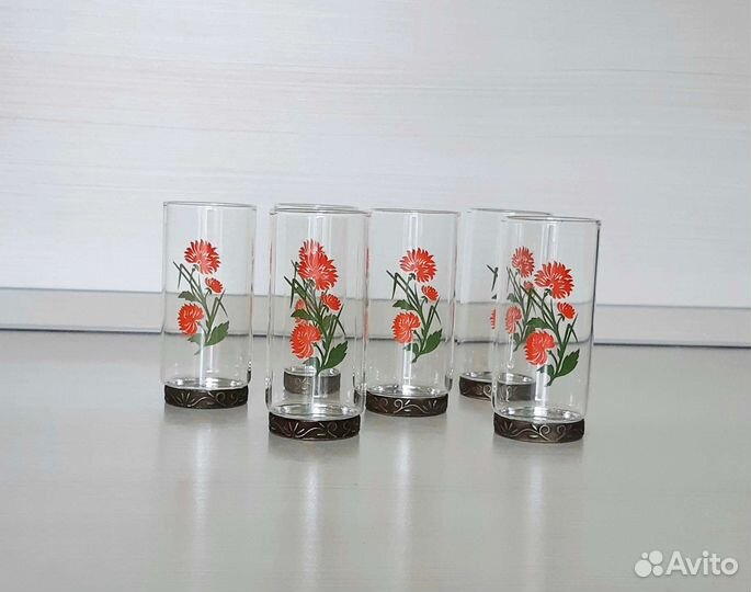 Набор стаканы рюмки СССР 6 штук