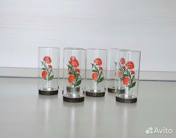 Набор стаканы рюмки СССР 6 штук
