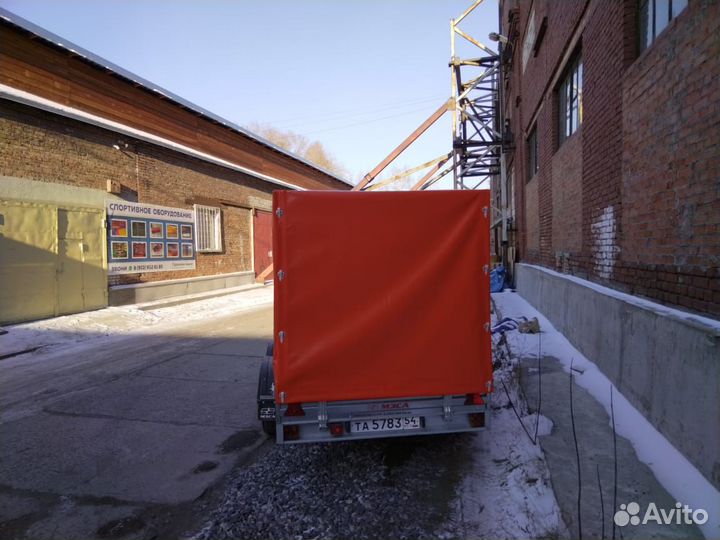 Тент на прицеп длиной 3,5м из пвх ткани