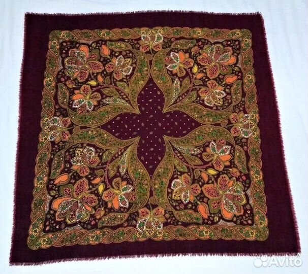 Советский павловопосадский платок