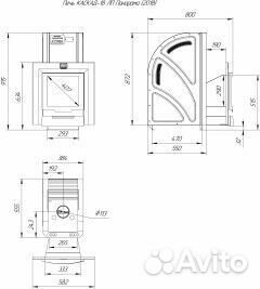 Печь для бани Каскад-18 лп Панорама (2018)