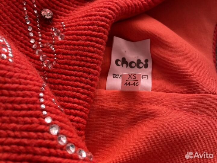 Комплект Chobi - шапка, шарф, варежки. XS 44-46