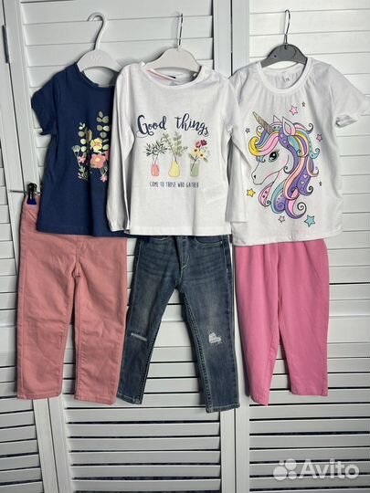 Пакет новой одежды на девочку 86 92 H&M и др