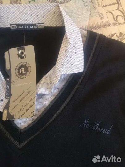 Рубашка с жилеткой