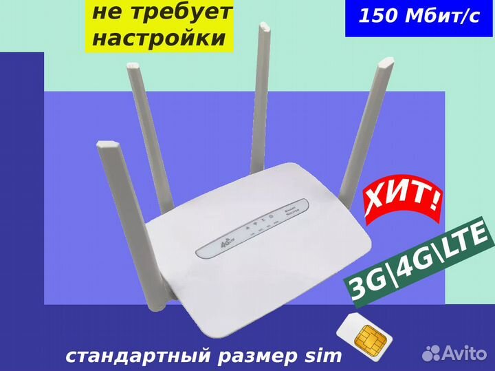 4g wifi роутер со слотом для сим-карт