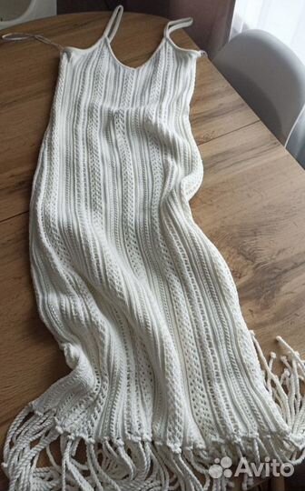 Платье с бахромой lime