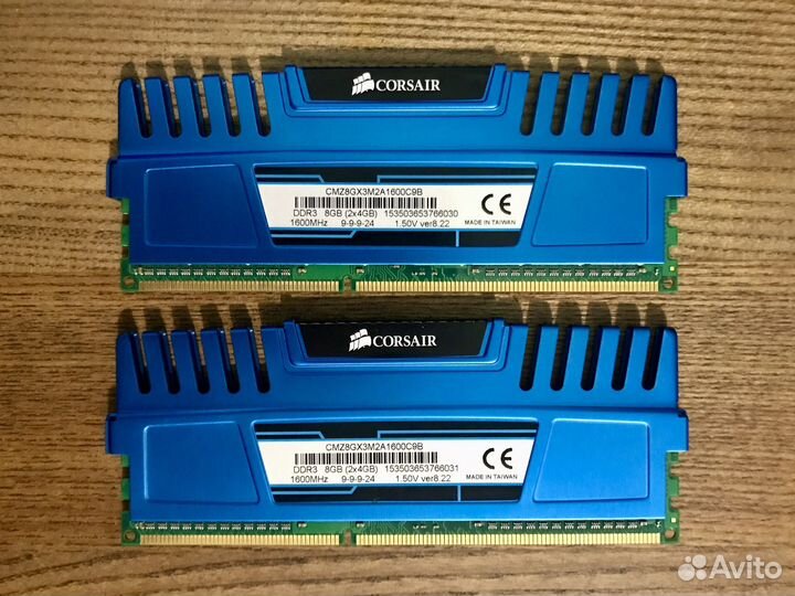 Corsair Vengeance ddr3 8GB (2x4GB) комплект