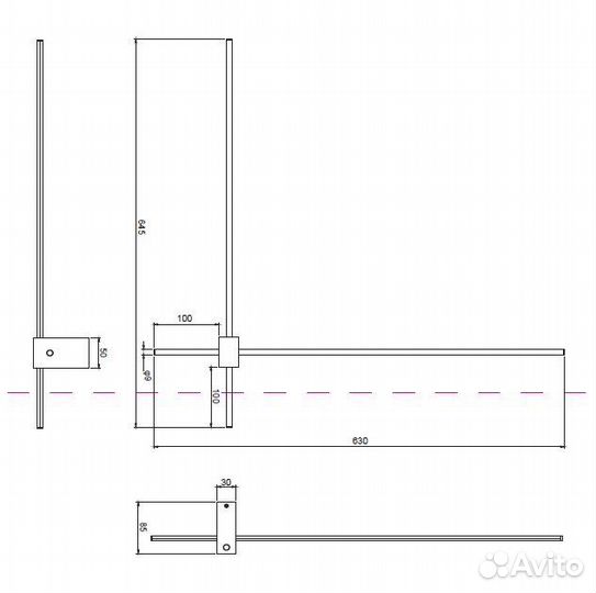Бра Maytoni хай-тек, минимализм светодиодное новое