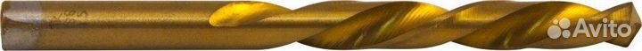 Сверло спиральное по металлу HSS TiN в блистере