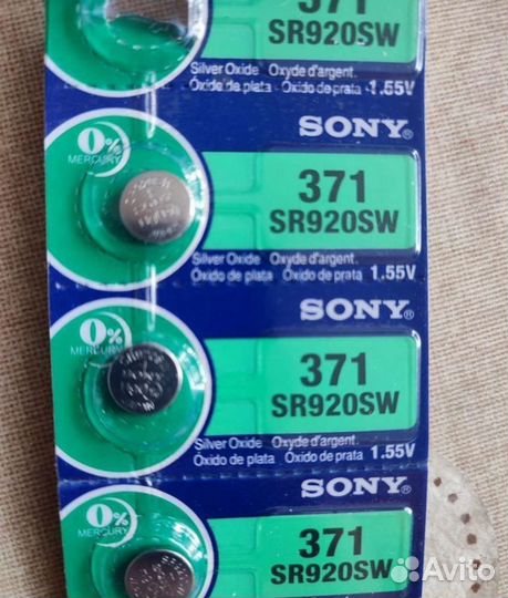 Батарейки sr920sw/371