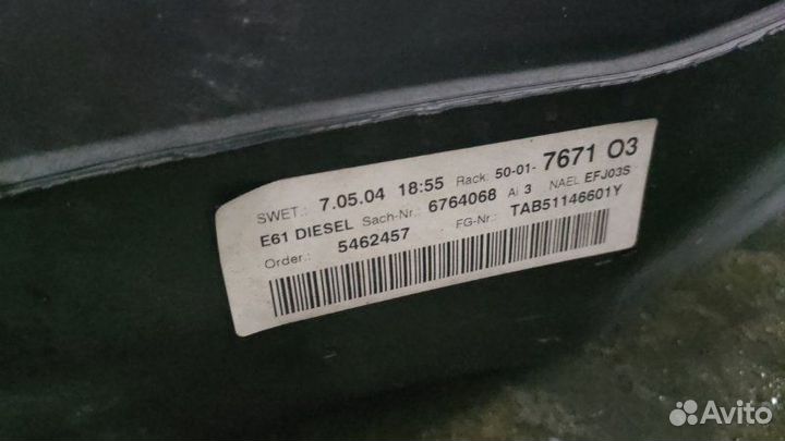 Бак топливный Bmw 530 D E61 M57N 306D2EU4 2004