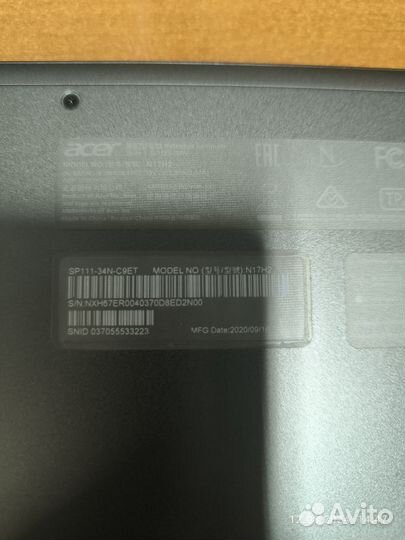 Ультрабук трансформер Acer Spin 1 SP111-34N