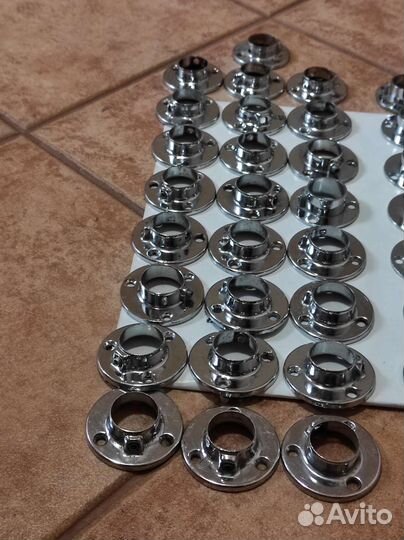 Держатель трубы хромированной