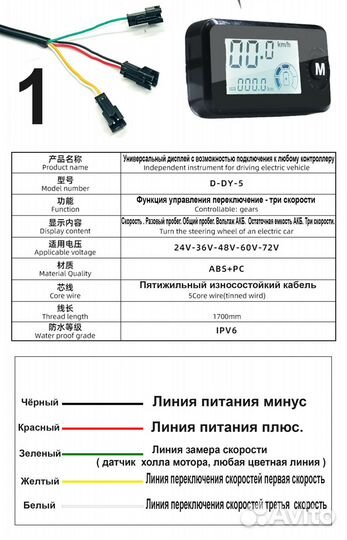Универсальный бк дисплей для электросамокатов