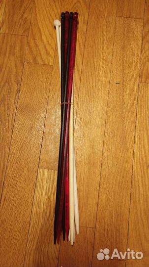 Спицы для вязания 35см прямые винтаж