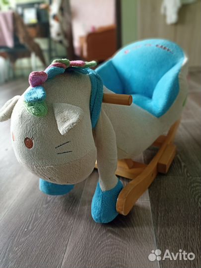 Лошадка качалка с музыкой от 1 года до 3х