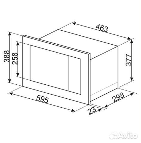 Встраиваемая микроволновая печь Smeg FMI017X