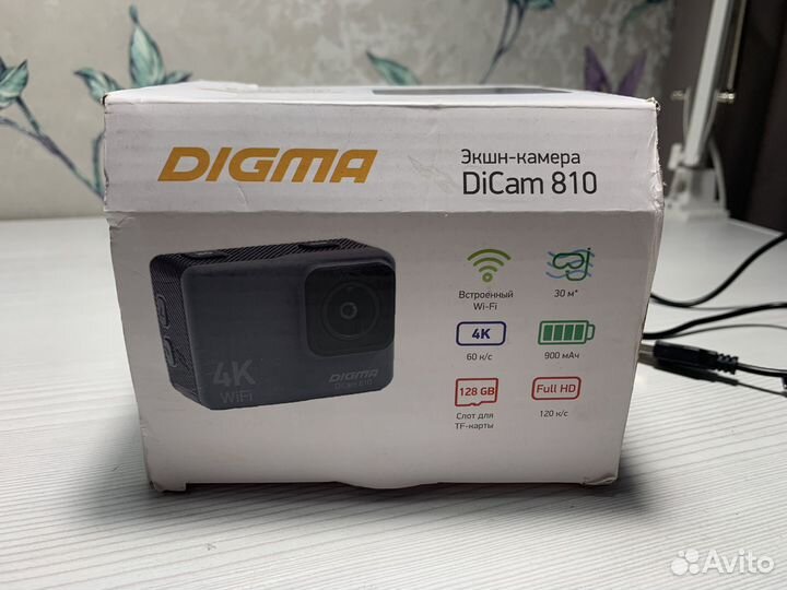 Экшн камера digma 810