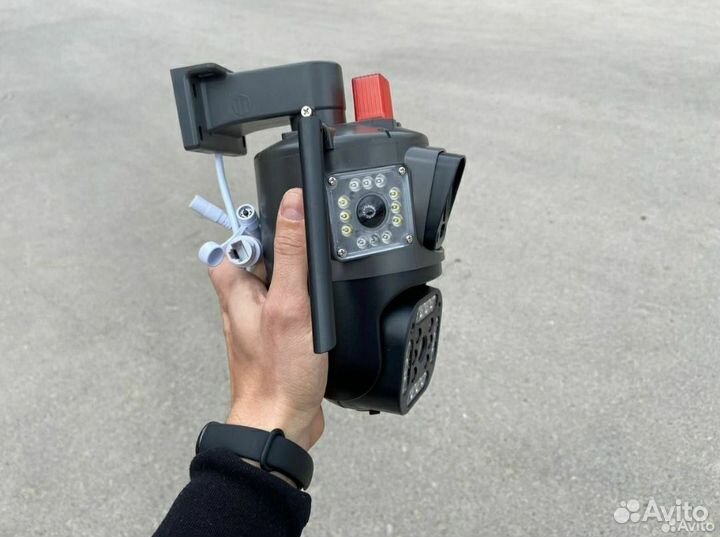 Уличная 4G камера видеонаблюдения 4 объектива