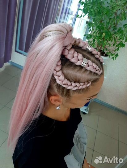 Косы с канекалоном/ прически на выпускной