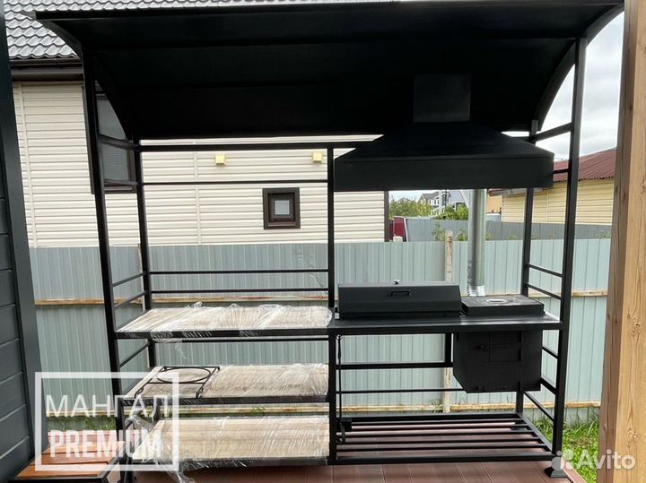 Мангал с крышей