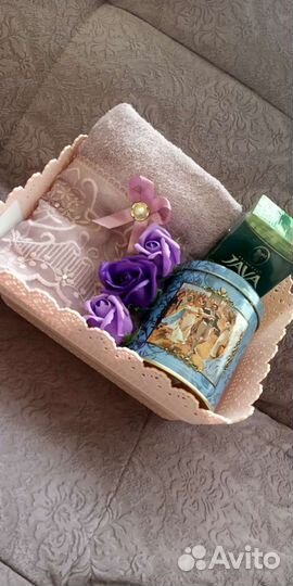 Подарок мыло ручной работы и полотенца